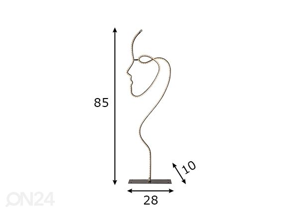 Dekoratiivvalgusti Grafico mõõdud