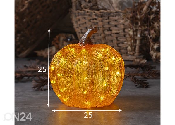 Dekoratiivvalgusti Harvy Ø25 cm, oranž mõõdud