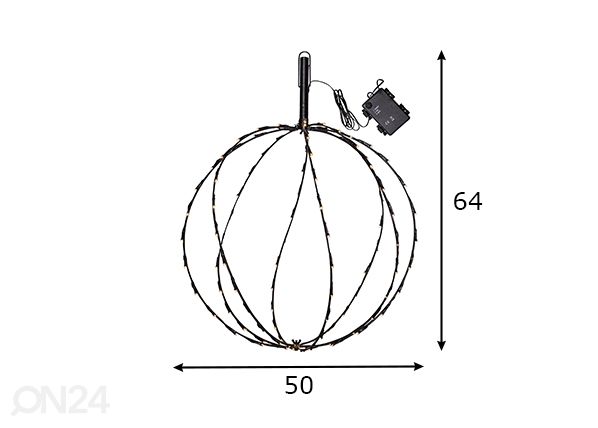Dekoratiivvalgusti Sphere 50 cm mõõdud