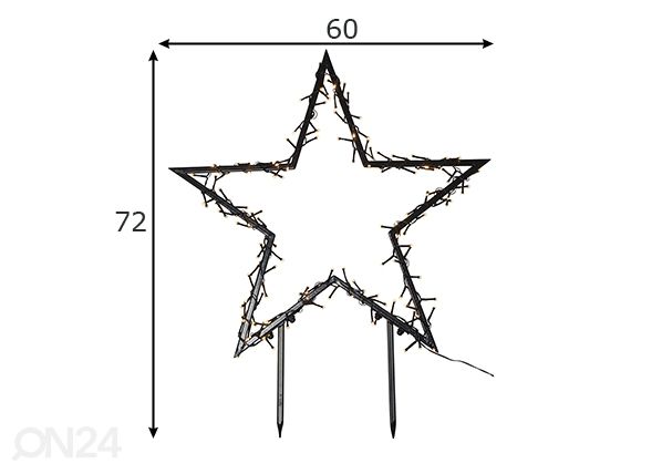 Dekoratsioon Spiky mõõdud