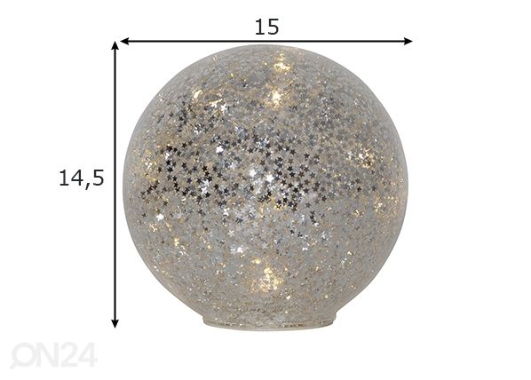 Dekoratsioon Star Fall mõõdud