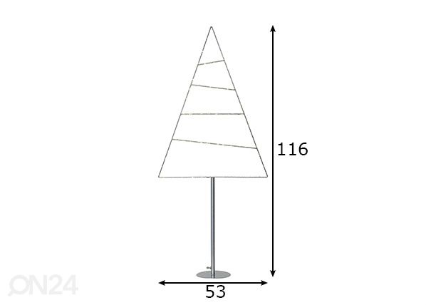 Dekoratsioon Trangle mõõdud