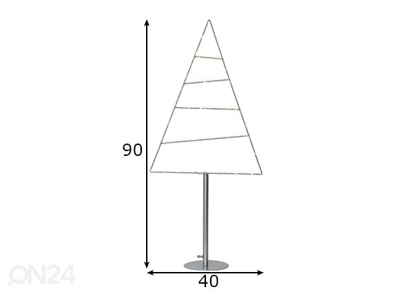 Dekoratsioon Trangle mõõdud