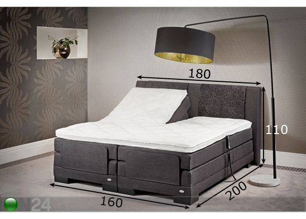 Delux mootorvoodi komplekt Vaala 160x200 cm mõõdud