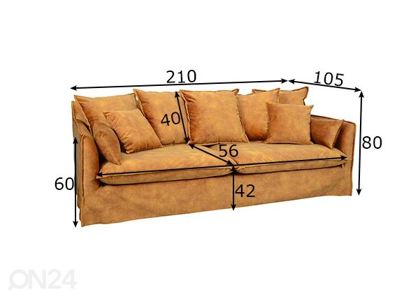 Diivan Heaven mõõdud