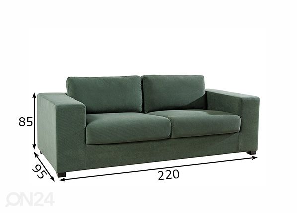 Diivan Lounger mõõdud