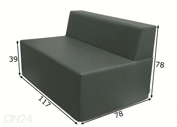 Diivan Torino 117 mõõdud