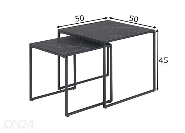 Diivanilauad Infinity, 2 tk mõõdud