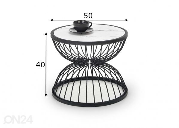 Diivanilaud Ø 50 cm mõõdud