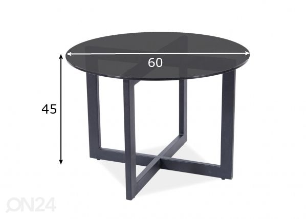 Diivanilaud Ø 60 cm mõõdud