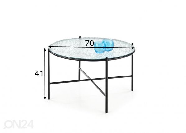 Diivanilaud Ø 70 cm mõõdud