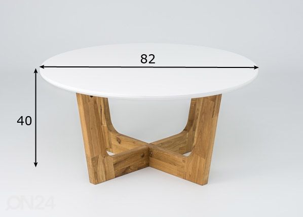 Diivanilaud Ø 82 cm mõõdud