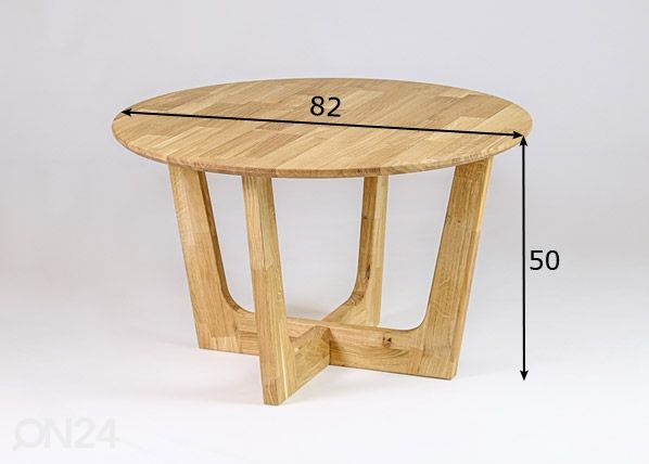 Diivanilaud Ø 82 cm mõõdud