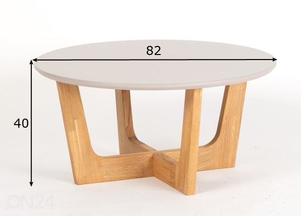 Diivanilaud Ø 82 cm mõõdud