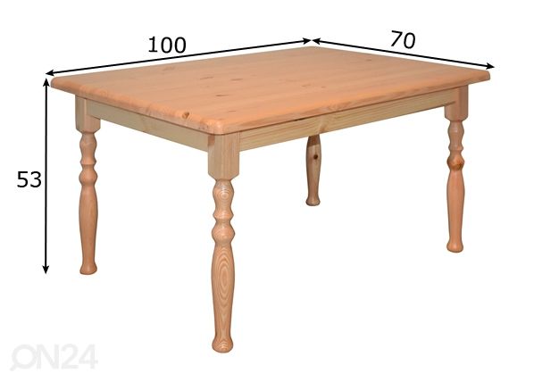 Diivanilaud 100x70 cm mõõdud