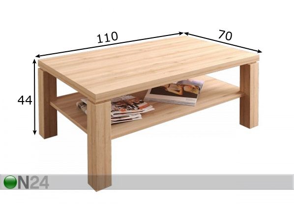 Diivanilaud 110x70 cm mõõdud