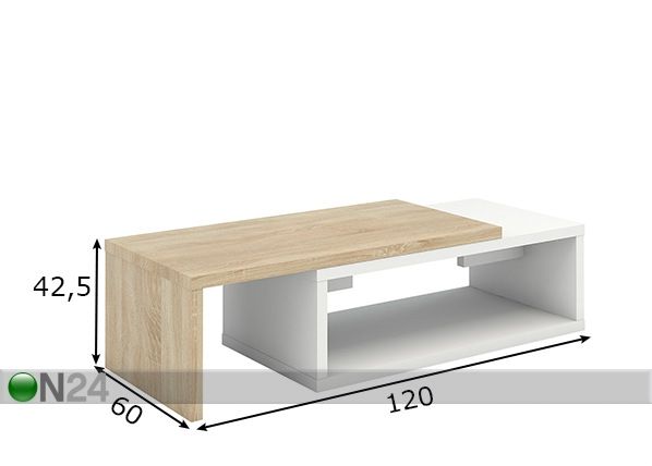 Diivanilaud 120x60 cm mõõdud