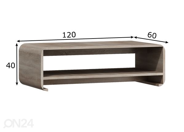Diivanilaud 120x60 cm mõõdud
