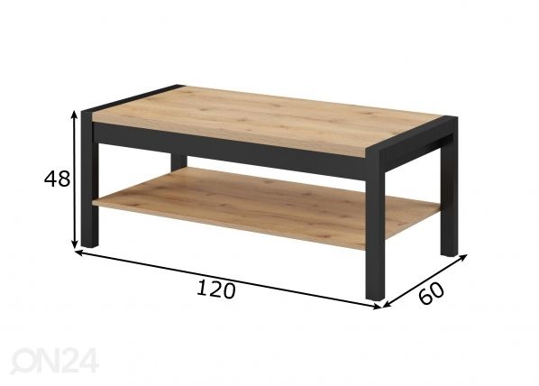 Diivanilaud 120x60 cm mõõdud