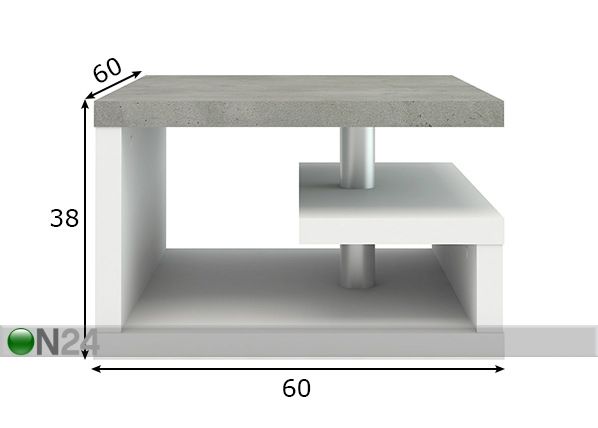 Diivanilaud 60x60 cm mõõdud