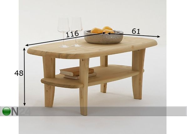 Diivanilaud 61x116 cm mõõdud