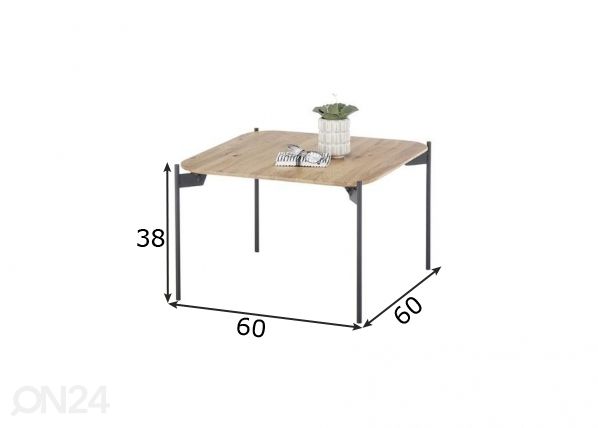 Diivanilaud Alto 60x60 cm mõõdud