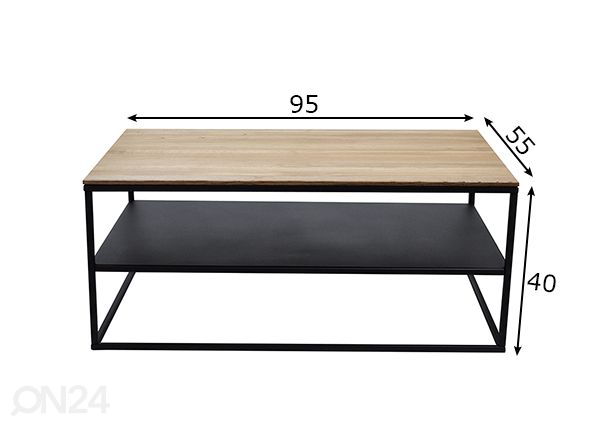 Diivanilaud Apartment 55x95 cm mõõdud