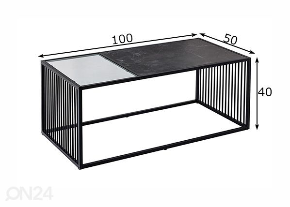 Diivanilaud Architecture 100x50 cm mõõdud