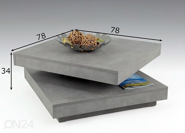 Diivanilaud Ben 78x78 cm mõõdud