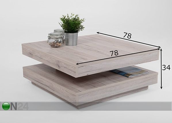 Diivanilaud Ben 78x78 cm mõõdud