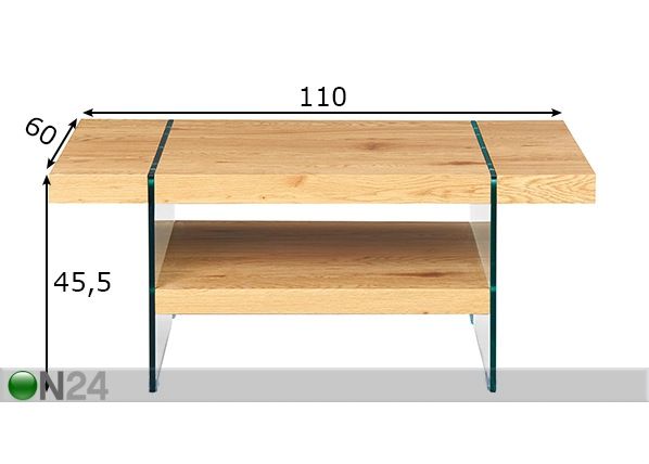 Diivanilaud Benina 110x60 cm mõõdud