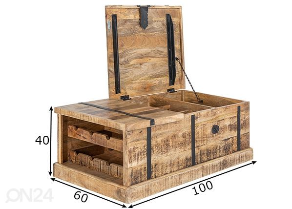 Diivanilaud Bodega mõõdud