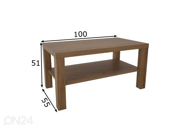 Diivanilaud Caro I 55x100 cm mõõdud