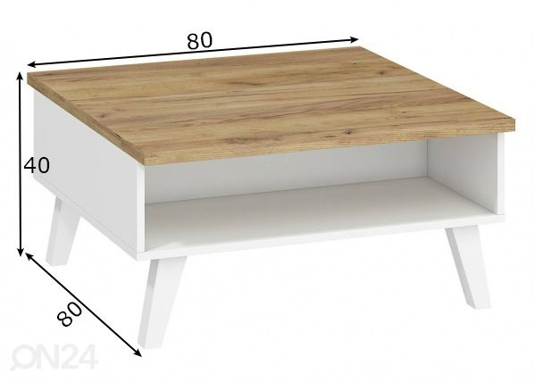 Diivanilaud Clon 80x80 cm mõõdud