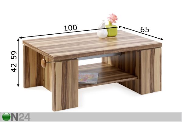 Diivanilaud Concept mõõdud