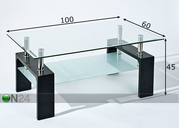 Diivanilaud Dana 100x60 cm mõõdud