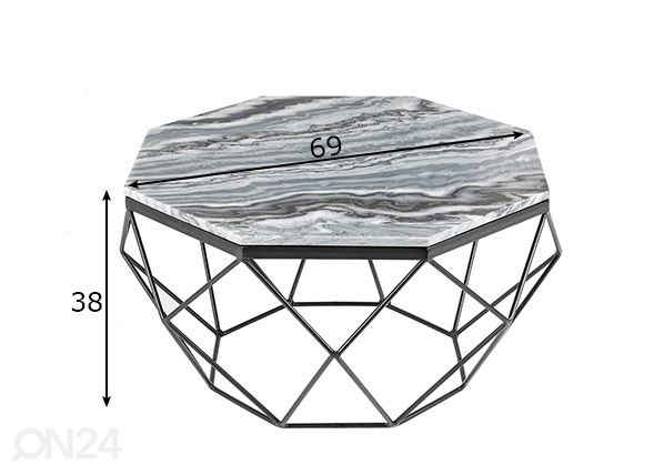 Diivanilaud Diamond mõõdud