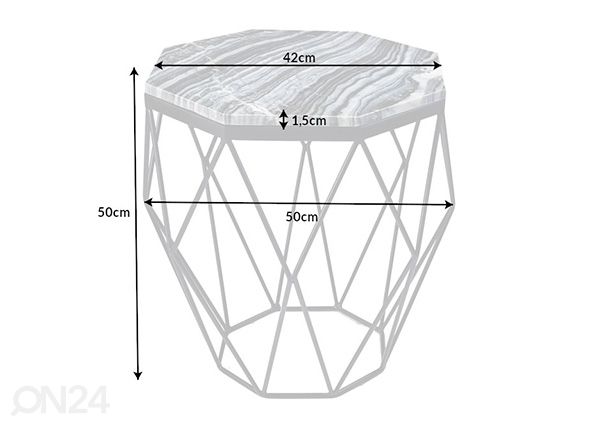 Diivanilaud Diamond mõõdud