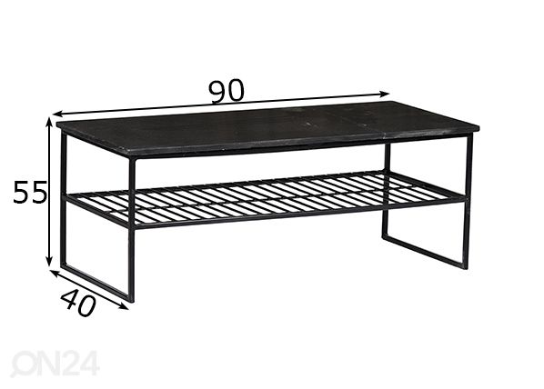 Diivanilaud Dian 90x40 cm mõõdud