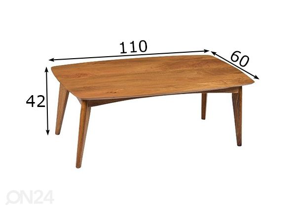 Diivanilaud Elias 110x60 cm mõõdud