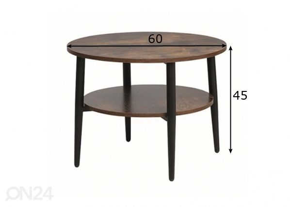Diivanilaud Ella 60 cm mõõdud