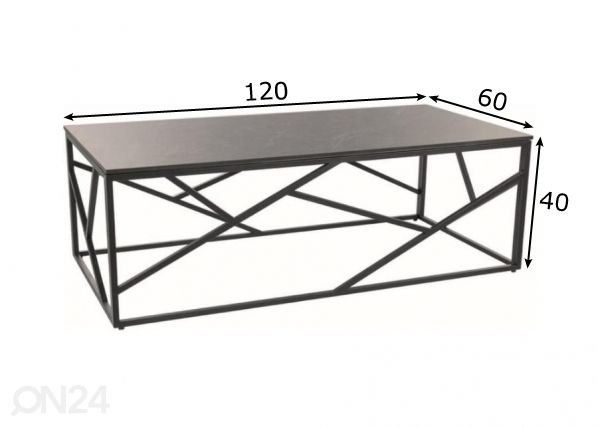 Diivanilaud Escada 120x60 cm mõõdud