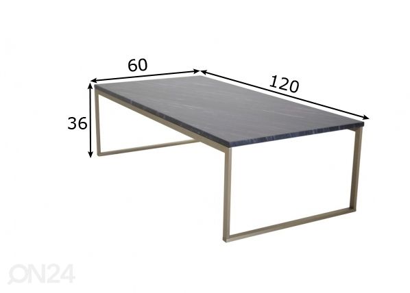 Diivanilaud Estelle 120x60 cm mõõdud
