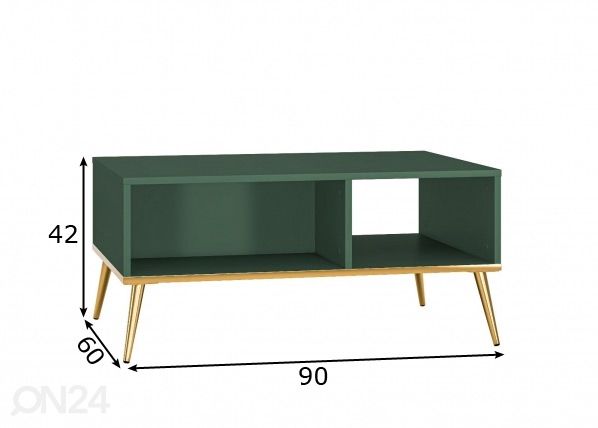 Diivanilaud Forine 60x90 cm mõõdud