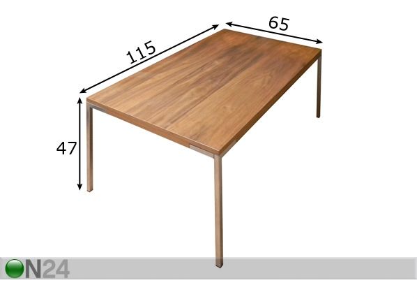 Diivanilaud Karin 47x115x65 cm mõõdud