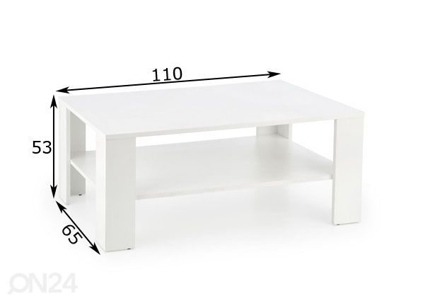 Diivanilaud Kwardo 110x65 cm mõõdud