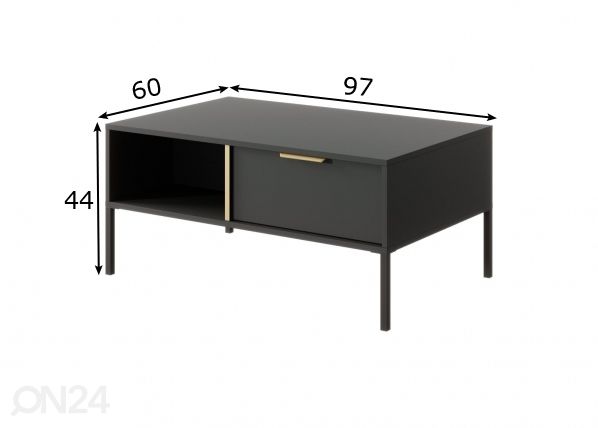 Diivanilaud Lars 97x60 cm mõõdud