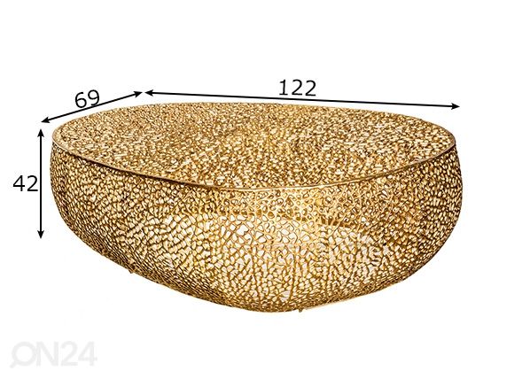 Diivanilaud Leaf mõõdud