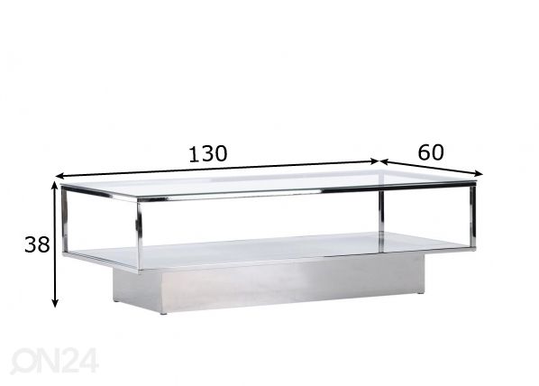 Diivanilaud Maglehem 130x60 cm mõõdud