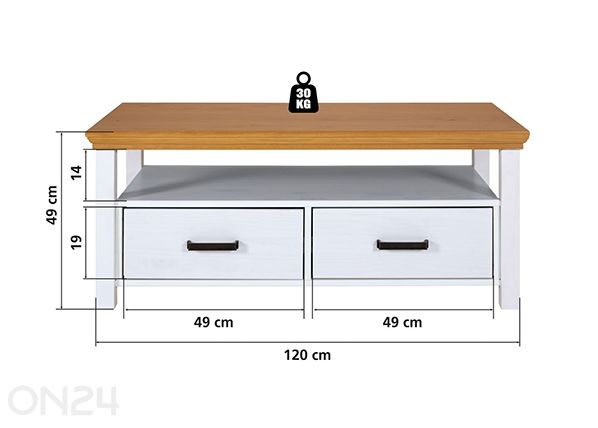 Diivanilaud Maluno 60x120 cm